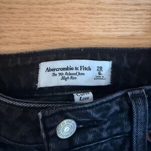 Abercrombie & Fitch Dark Gray High Rise Jeans